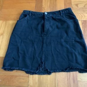 Denim mini skirt